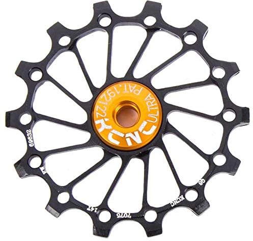 KCNC Jockey Wheel SS Bearing Narrow Wide Long Teeth 16 Zähne schwarz
