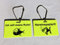 KaiserstuhlCard Magnete Türschild Ich Will Meine Ruhe Hereinspaziert Schild Anhänger Wendeschild Fisch Symbole (neon gelb)