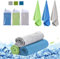 BOJLY Kühltuch Set - 100 x 30 cm Cooling Towel Handtuch kühlend Mikrofaser-Handtuch Sofortige Relief Eiskalt Kühlen Handtuch für Wandern, Laufen, Tennis, Reisen, Kühltücher Hals (3 Farben)