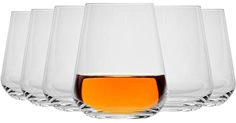 Bormioli Rocco Uno Inalto sin pie Copas de Vino Set - 450 ml - Envase de 12
