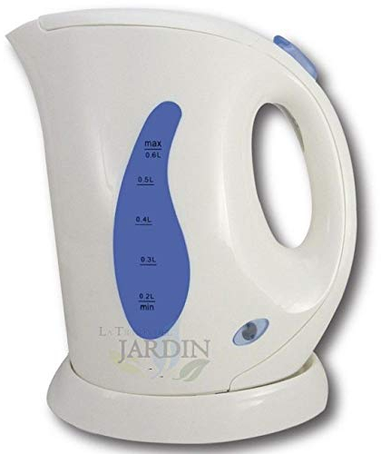 HERVIDOR AGUA eléctrico 600 ML sin cable 600W. Resistencia de acero inoxidable.