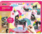 Avenir CH191683 6301683 Scratch Kratzbilder Bastelset mit Gelenkfiguren, Motiv Einhörner, Kreativset für Kinder