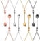 8Pcs Spoon Necklace Set - Snuff, Ket, Coke, Sniffing Hidden Long Chain Tiny Mini Pendant Scoop Keyring for Women Girl Party Gift