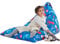 Nobildonna Sitzsack/Stuhlbezug für Stofftiere, nur für Kinder und Erwachsene, extra großer Sitzsack ohne Füllung, Plüschtier-Halter und Organizer, hochwertiges Segeltuch, 250 l (Meerestiere)