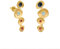 FAVORITA COLORS GOLDENE OHRRINGE | Entworfen von Joidart | Favorita Colors Kollektion | 24 Karat vergoldetes Metall