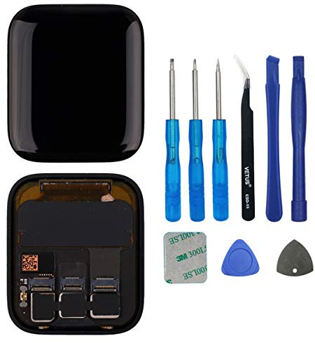 Swark LCD-Display, kompatibel mit Watch Series 5, 40 mm, Modell A2092, A2094, A2156/SE, 40 mm (GPS+Cellular/GPS), Bildschirmdigitalisierer, Montagewerkzeuge
