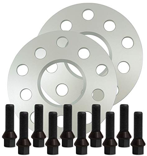 SilverLine Spurverbreiterung 10mm (5mm) mit Schrauben silber 5x112 57,1mm - 10205E-38_M1415KU33S