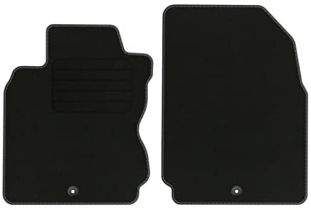 Velourmatten für Nissan Note I Bj. 2006-2012 Basic VORNE runde Befestigungen Veloursfussmatten Automatten Mit Absatzschoner Passform Neu