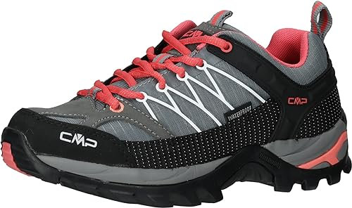 CMP Damen Rigel Low WMN Shoe WP Trekking-Schuhe, Grey-Corallo, 41 EU