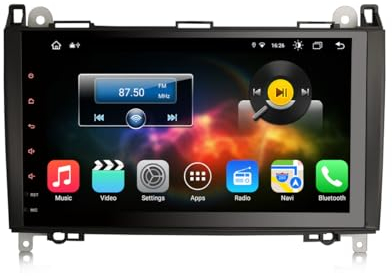 GONFEN 9 Zoll 8-Kern Android 13 Autoradio GPS Navi für Mercedes Benz A/B Klasse W169 W245 Sprinter Viano Vito VW Crafter mit Kabelloses Carplay Android Auto Bluetooth WiFi DAB+ DSP 4GB RAM+64GB ROM