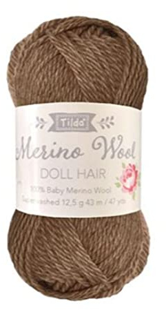 DOLL HAIR BROWN - Yarn for Doll Hair: Brown: 12.5g - Tilda