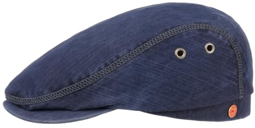 Mayser Franky Sun Protect Flatcap Schirmmütze 100% Baumwolle UV-Schutz Herren Sommer Made in EU dunkelblau 63 cm