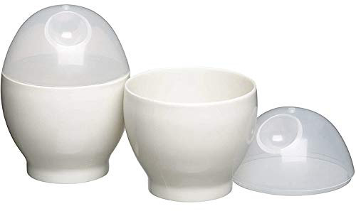 Censous Mini Hueveras de Vapor para Horno Un Microondas, Huevera Sodo Desayuno Conveniente y Nutritivo, 2 Piezas