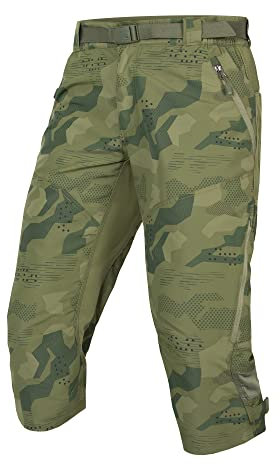 Endura Hummvee Mountainbike-Radhose mit Innenfutter, 3/4-Shorts, Tonal Olive, Größe 3XL, Tonal Olive, 3XL