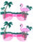 ifundom 2st Lustige Hawaiianische Fotorequisiten Flamingo-brille Aus Kokosnuss Make-up-gadgets Make-up-brille Hawaii-brille Für Party Baum Partyzubehör Weihnachten