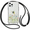 Yoedge Coque avec Cordon pour Samsung Galaxy A52/A52s 5G 6,5, Étui Collier Réglable Transparente Case avec Aesthetic Motif Fleur 2, Silicone PC Antichoc Housse avec Tour de Cou Lanière Lanyard Cover