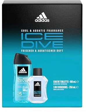 adidas Geschenkpackung Ice Dive Eau de Toilette 100ml + Duschgel 250ml