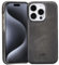 Solo Pelle Custodia in pelle per iPhone 15 Pro da 6,1 pollici, Princeton Case in vera pelle (grigio pietra)