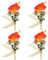 sourcing map 4Stk Bräutigam Boutonnieres Lilie Boutonnieres Anstecker für Männer Hochzeit Zeremonie Jahrestag Formales Abendessen Party Orange