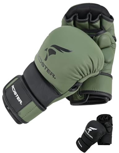 ROSTER. MMA Sparring-Handschuhe, 180 g, M, Grün