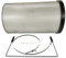 vhbw Feinstaubfilter Ersatz für Holzmann 9120058378515 für Absauganlage - Feinstaub-Filterpatrone mit Reinigungsbürste