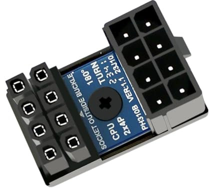 YIZITU Motherboard CPU 8PIN Power Steering Connector 8 Pin Power Interfaces Steering Head CPU 8PIN 180 Degree Adapter Power Adapter