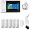 HUXGO® HXA007 Alarmanlage Haus WiFi + GSM mit Sirene | Tuya Smartlife App | Alarm System mit Drahtloser Fenstersensor, 5X Bewegungsmelder | Alarmanlage für Wohnung, Garage