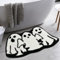 Casasphere Ghost Bathroom Rugs, Halloween Bath Mat Non-Slip Bath Rug Machine Washable Goth Rug, 31×20 Small Area Rugs for Front Door Bedroom Kitchen（Black）