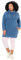 Ulla Popken Damen Sweatkleid, Stehkragen, Langarm, Taschen Kleid, Tintenblau, 62-64 EU