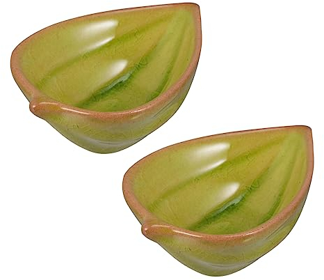 HAPINARY 2 Pz Vassoio Per Aromaterapia Piatto Di Aceto Piattino Per Olio Essenziale Piatti Di Salsa Da Immersione Piatto Di Salsa Piatto Scalda Olio Piatti Per Antipasti Gelato Ceramica