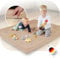 BabybeFun Krabbelmatte Baby - kuschelig weich - 3cm Dicker Teppich Kinderzimmer 150x150x3cm - rutschfest - Spielmatte Baby - Schaumstoffmatte - Spielteppich Kinder - Krabbeldecke - Kinderteppich warm