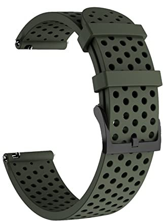 QTYQWC Correa de Silicona para Reloj de 20 mm para SUunto 3 Fitness Watch Band para Polar Ignite/2/Unite Smartwatch Belt Writband