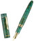 Asvine C2000 Stabilized Wood Fountain Pen #8 Fine Point Green Large Handcraft Pen with Converter Pen Box Collection Set