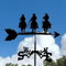 Elfen Figuren Garten Gartenstecker Rost Deko für Garten Gartenstecker Metall Metallfiguren Garten Halloween Deko Garten Halloween Deko Hexe Gartenzaun Zum Stecken Gartendekoration Feen Figuren