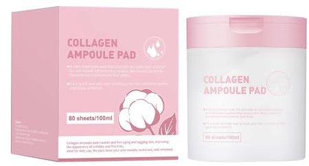 Vitamide Toner Pad, sanftes Peeling für glatte, reine Haut, Vorbereitung der Haut auf Make-up, feuchtigkeitsspendende Booster-Pads für klare, schöne Haut, veganes Gesicht, 80 Pads (A, 7.2x7.2x8.7)