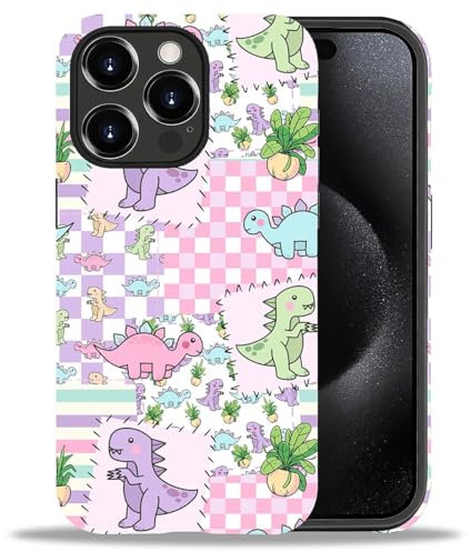 artslion Case for iphone 16 Pro 6.3 in, Dinosaur Phone Case for Women Girl Men-Durable Protection Case for iphone 16 Pro