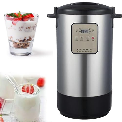 MáQuina Para Hacer Yogur Inteligente, Con Control Ajustable De Tiempo Y Temperatura - Produce Billones De ProbióTicos Vivos Para Lotes MáS Grandes,12L