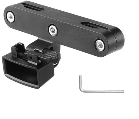 Zilimontt Fahrrad-Rücklicht-Halterung für kabellosen Blinker, leichte 36 g PC-Materialhalterung mit Schrauben, kompatibel mit 372 Lenkbremse, LED-Licht für Radfahrer