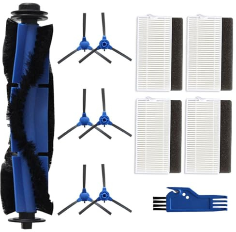 Lawnoval Cybovac E20 E30 E31 EC30MQ Roboter-Staubsauger-Ersatz-Set mit Hauptbürste, Seitenbürsten, Filtern und Reinigungswerkzeug, kompatibel für einfache Wartung