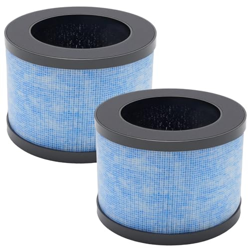Ollanoos 2 filtri di ricambio per purificatore d'aria True HEPA, filtro con carbone attivo e prefiltro, ricambio per CONOPU DH-JH01/DH-JH06, ricambio per AROEVE MK01/MK06