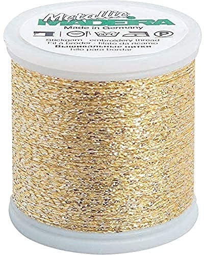 Madeira Metallic Sparkling Nr.40 Stickerei Gewinde, 200 Meter Länge, #280 Rosa/Blau/Gelb