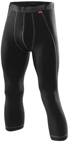 Löffler Herren Unterhose 3/4 Transtex Warm, schwarz, 48