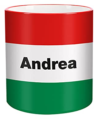 Herz & Heim® Tasse mit Wunschnamen und Flagge - Ungarn -
