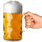 bar@drinkstuff Plastic Beer Stein 2 Pint 1ltr Beer Stein, German Stein, Plastic Beer Mug