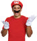 Zubehör-Set Mario, für Erwachsene – Einheitsgröße