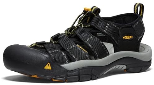 KEEN Men's Newport H2 Closed Toe Water Sandals, Black, 14