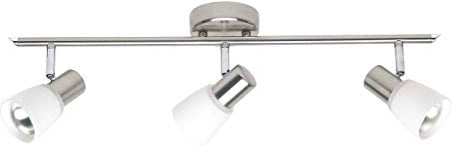 BRILLIANT Lampe Luca Spotrohr 3flg eisen/chrom/weiß | 3x R50, E14, geeignet für Reflektorlampen (nicht enthalten) | Köpfe schwenkbar