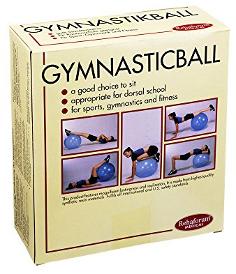 GYMNASTIKBALL Rehaforum 65 cm blau metallic