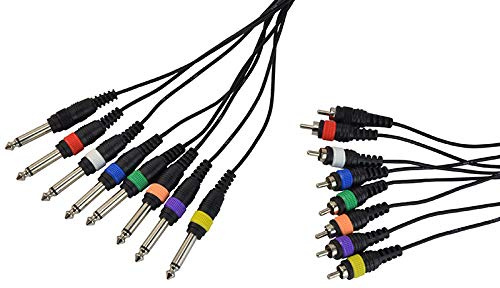 Cobra Jack To Phono RCA Loom 8 Way Lead, 3 metres