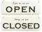 Vintage Shabby Schild Türschild OPEN CLOSED Wendeschild Holzschild Landhaus geöffnet geschlossen